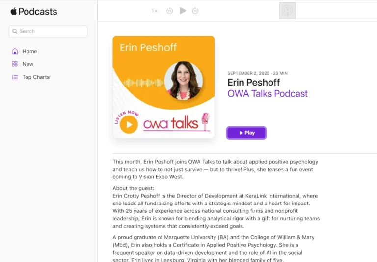 OWA Talks · Erin Peshoff